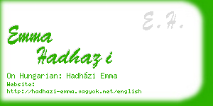 emma hadhazi business card